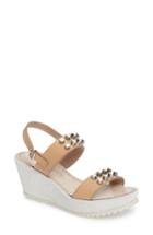 Women's Pedro Garcia Flor Stud Platform Wedge Sandal