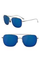 Men's Vuarnet Swing 58mm Navigator Sunglasses - Pure Grey Blue Flash