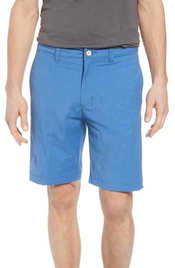 Men's Tailor Vintage Stretch Cotton Blend Shorts - Blue