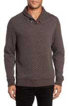 Men's Billy Reid Shawl Collar Pullover - Brown