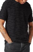 Men's Topman Aaa Collection Distressed T-shirt - Black