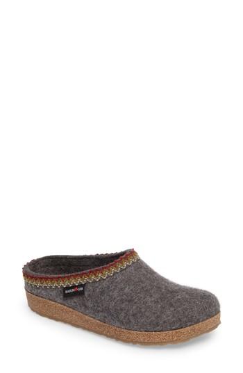 Women's Haflinger Zigzag Slipper Us / 38eu - Grey