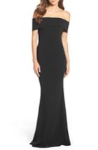 Women's Katie May Legacy Crepe Body-con Gown - Black