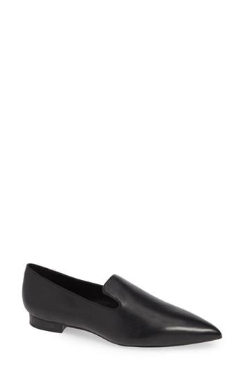 Women's Black Suede Studio Gaby Flat