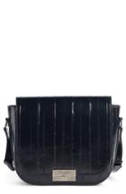 Saint Laurent Betty Genuine Eelskin Shoulder Bag - Black
