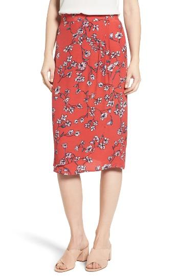 Women's Cupcakes And Cashmere Destin Floral Print Skirt