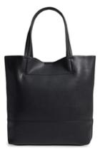 Sole Society Oversize Melyssa Faux Leather Tote - Black