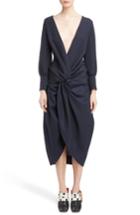 Women's Jacquemus Ruched Long Sleeve Dress Us / 36 Fr - Blue