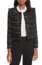 Women's Joie Perlyn Tweed Jacket, Size - Black