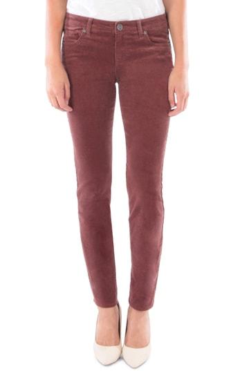 Women's Kut From The Kloth Diana Stretch Corduroy Skinny Pants (similar To 14w) - Red