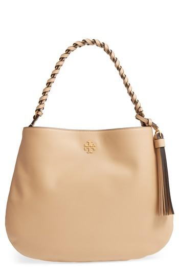 Tory Burch Brooke Leather Hobo - Brown