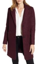 Women's Marc New York Pressed Boucle Coat - Red
