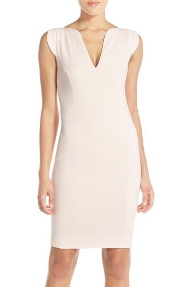 Women's French Connection 'lolo' Stretch Sheath Dress - Pink