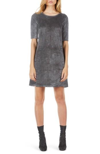 Women's Michael Stars Elbow Sleeve Velvet Shift Dress