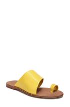 Women's Diane Von Furstenberg Brittany Asymmetrical Flat Sandal M - Yellow