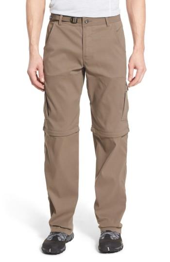 Men's Prana Zion Stretch Convertible Cargo Hiking Pants X 32 - Brown