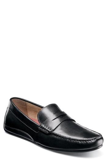 Men's Florsheim Oval Driving Shoe .5 D - Black