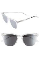 Men's Smoke X Mirrors Rocket 88 50mm Square Sunglasses - Crystal/ Silver Mirror