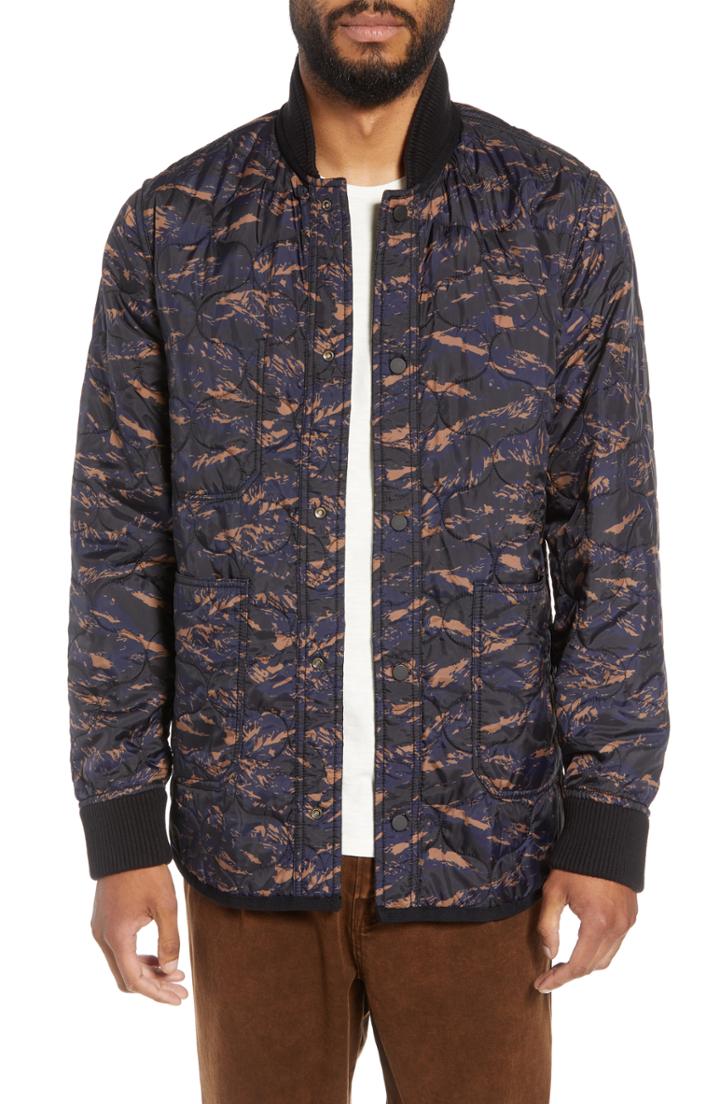 Men's Hudson Quilted Reversible Bomber Jacket