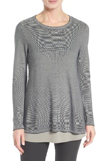 Women's Eileen Fisher Microstripe Pullover