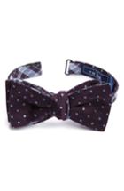 Men's The Tie Bar Emerson Reversible Silk Bow Tie, Size - Purple