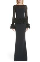 Women's Chiara Boni La Petite Robe Bibina Trumpet Gown - Black