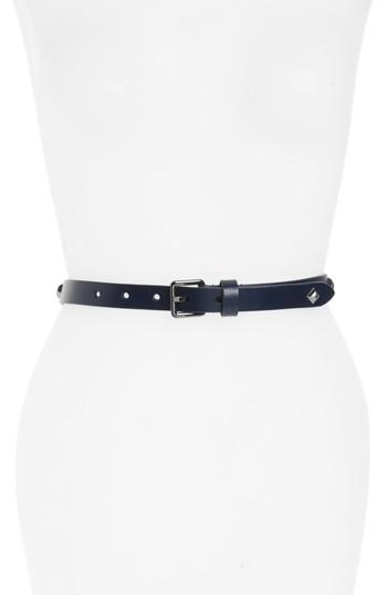 Women's Rebecca Minkoff Dog Clip Studded Skinny Belt
