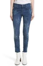 Women's Stella Mccartney Skinny Ankle Grazer Star Jeans - Blue