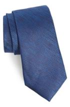 Men's Calibrate Hoss Textured Silk Tie, Size - Blue