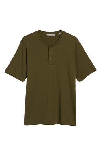 Men's Vince Layered Henley T-shirt - Green