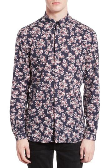 Men's The Kooples Floral Print Sport Shirt