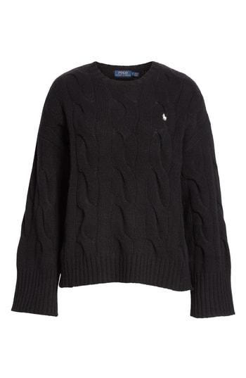 Women's Polo Ralph Lauren Dolman Sleeve Cable Knit Sweater