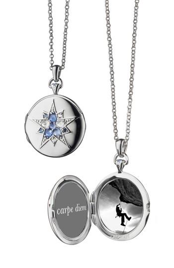 Women's Monica Rich Kosann Blue Sapphire Locket