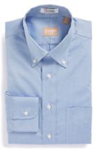 Men's Gitman Regular Fit Pinpoint Cotton Oxford Button Down Dress Shirt .5 32 - Blue