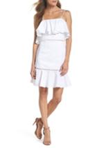 Women's Nsr Lola Poplin Ruffle Dress - White