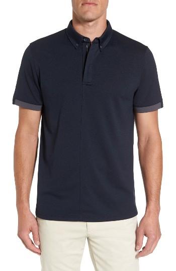 Men's Ag Eastridge Zip Placket Polo - Blue
