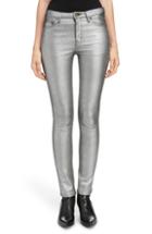Women's Saint Laurent Metallic Skinny Jeans