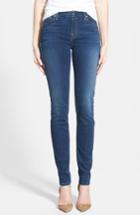 Women's 7 For All Mankind 'slim Illusion' Mid Rise Skinny Jeans - Blue
