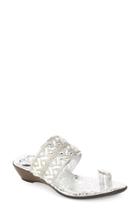 Women's Love And Liberty 'chrysler' Crystal Wedge Sandal M - Metallic