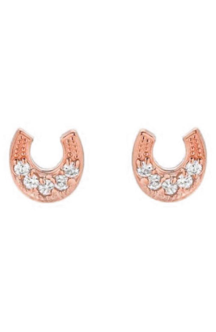 Women's Mini Mini Jewels Diamond Icon Horseshoe Earring