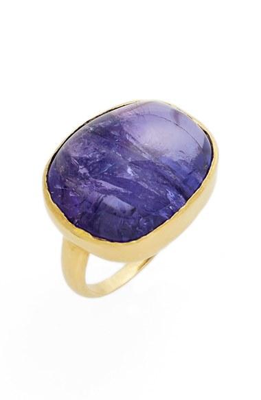 Women's Pippa Small Tumbled Tanzanite Greek Ring
