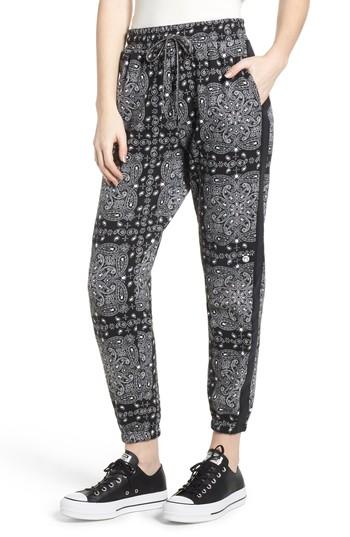 Women's Converse X Miley Cyrus Bandana Print Joggers - Black