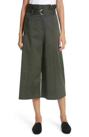Women's Ted Baker London Calllie Paperbag Waist Culottes - Green