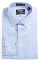 Men's Nordstrom Men's Shop Smartcare(tm) Trim Fit Stripe Dress Shirt .5 34/35 - Blue