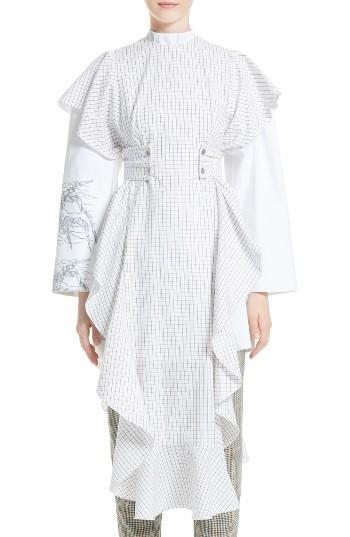 Women's A.w.a.k.e. Check Frill Tunic