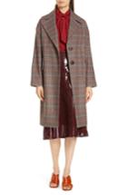 Women's Lewit Plaid Coat - Blue