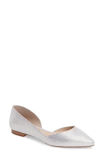 Women's Marc Fisher Ltd 'sunny' Half D'orsay Flat .5 M - Metallic