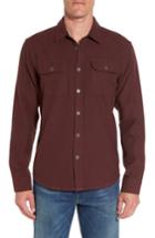 Men's Prana Lybek Regular Fit Herringbone Flannel Shirt, Size - Red