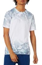 Men's Topman Slim Fit Leaf Print T-shirt, Size - White
