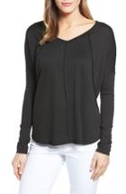 Women's Caslon V-neck Sweatshirt